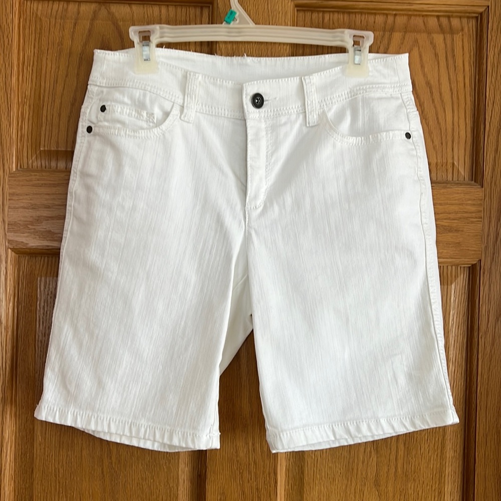 White Jean Shorts